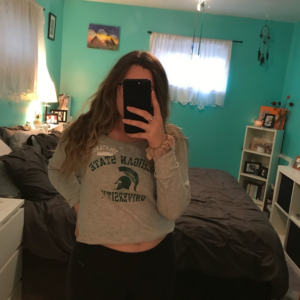NOT FOR SALE Terry Cloth Michigan State Sweater